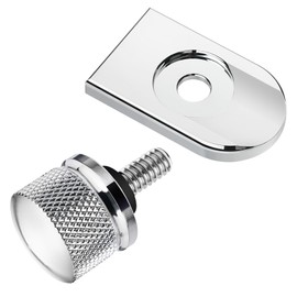 Amazicha Chrome Stainless Steel Seat Bolt Screw Cover Kit for Harley Davidson Sportster DYNA Softail Touring Models 1996-2024