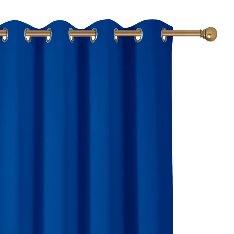 Diraysid Royal Blue Grommet Blackout Curtains for Bedroom Thermal Insulated