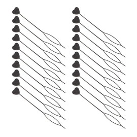 Beavorty Elegant Heart Shaped Hair Beader Tool 20pcs Ponytail Styling Maker Hair Ponytail Loop Braiding Tools Styling Accessories