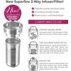 Teabloom - Cesta de repuesto de acero inoxidable para vaso