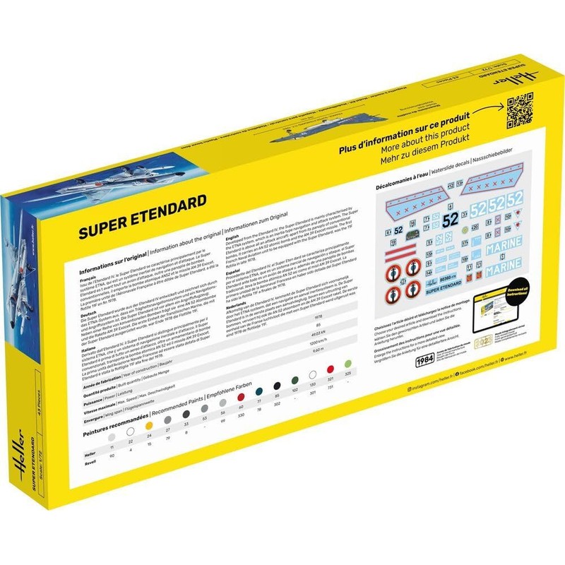 Heller 80360" Super Etendard Model Kit, 1:72 Scale