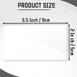 Clear Acrylic Place Card Small Acrylic Rectangle Blank Name Plate Seating Cards, 30Pcs Clear Acrylic Place Card Rectangle Acrylic Name Card Plate,Small Rectangle Acrylic Blank Seating Card Name Plate