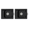 2 Pcs RV Handle Latch Carbon Steel Zinc Alloy Embedded