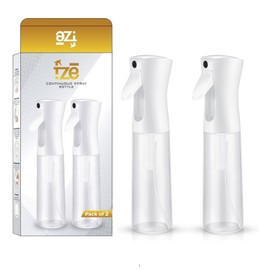 FZE Continuous Spray Bottles 2 pack 300ml with Ultra Fine Mist for Hair spraying, Watering Plants, Durable Solution and Your Go-To Kitchen Companion for Everyday Use.[ Spray Stream 2]