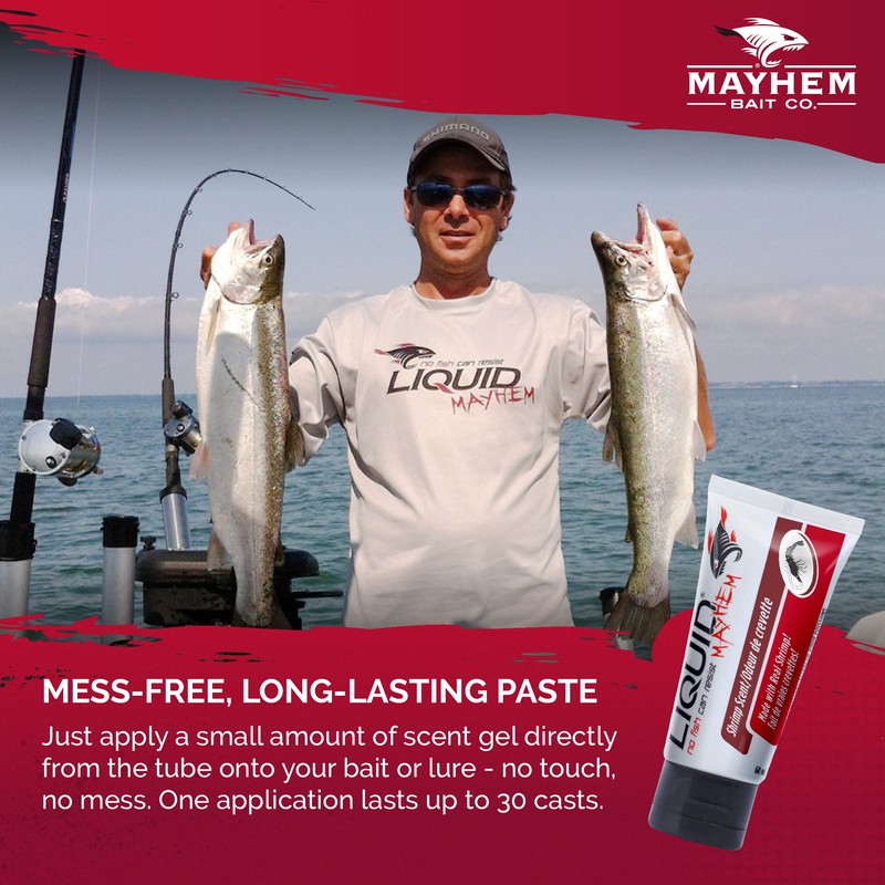 Liquid Mayhem Fish Attractant and Baitfish Scent. Best Fish Attractant