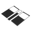3Pcs Center Console Air Vent Cover Frame Carbon Fiber Outlet