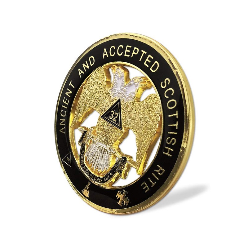 Ancient & Accepted Scottish Rite 32nd Degree Masonic Car Emblem