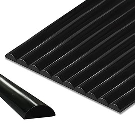 STICKGOO 10-Pack Peel and Stick Trim for Backsplash Tile Edge, 12" Tile Edge Trim Self-Adhesive Liner for Corner Decor in Black