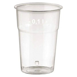 VEPATIM Brilliant Clear Drinking Glasses 100 ml with Filling Line Diameter 57 mm Pack of 100