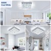 Cainjiazh 11.8" Crystal Chandelier LED Crystal Flush Mount Ceiling Light