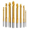 Yuentoen Sawtooth Drill, Titanium Coated HSS Milling Drill Set, Milling