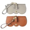 CPJJ 2 Glasses Cases Soft Glasses Case in Brown and