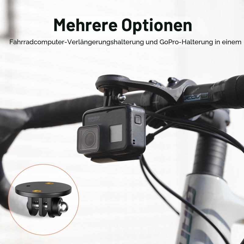 CooSpo Bicycle Computer Mount, Quick Release Mount for Garmin, Wahoo,