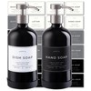 Hand and Dish Soap Dispenser for Kitchen and Bathroom, Set