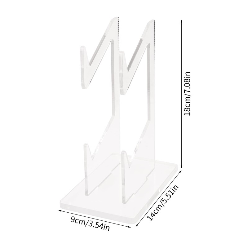 Transparent Acrylic Game Controller Stand Holder, Double-Layered Gaming Controller Holder