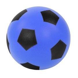 Idena 40226 Softball 3-Compartment Assorted Approx. 12 cm Blue, Yellow and Red (Selection Not Possible), Foam Ball for Lasting Fun