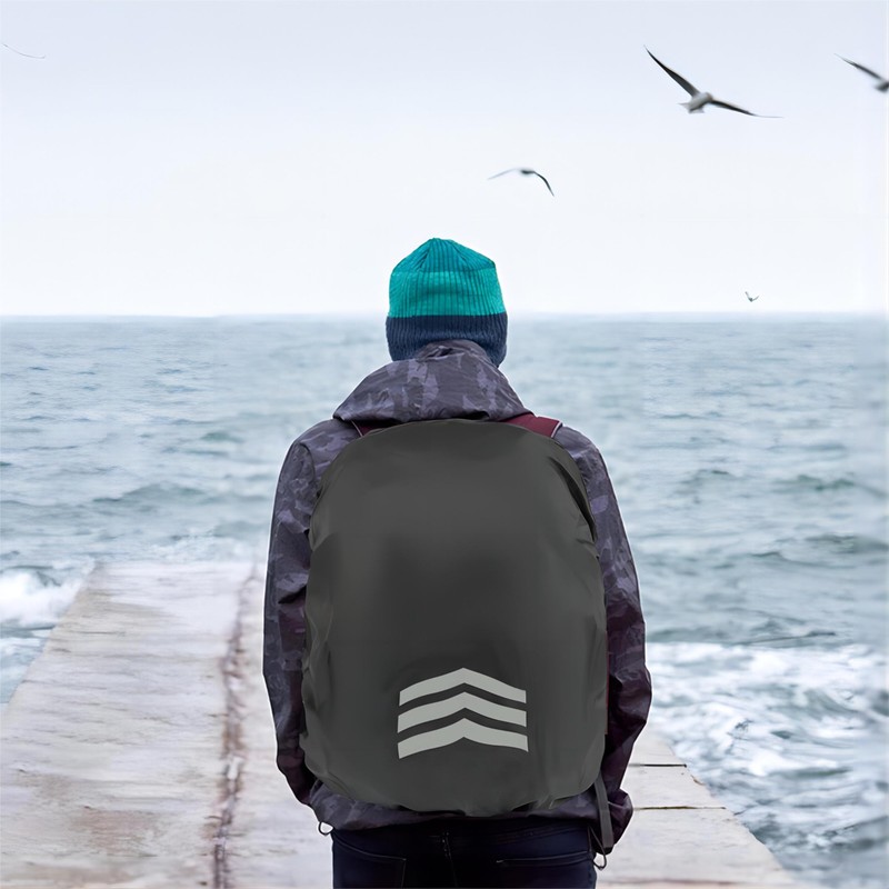 2 PCS Backpack Rain Covers (18-30L), High Visibility School Bag