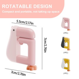 FloralGrace 3 Stück Portabler Entenförmiger Abnehmbarer Nicht Rutschender Faltbarer Tischhaken,Ohne Bohren Taschenhalter Taschenzange für Schreibtischaufbewahrung