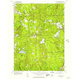 Rhode Island Maps - 1955 Coventry Center, RI - USGS Historical Topographic Wall Art : 18in x 24in, Large Wall Art Map