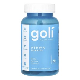 Goli Nutrition Ashwa- Suplemento Para Estres 60 Gomitas Sfn Berry