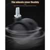 Multibao 4x Pcs 2 Inch Castor Wheel Swivel Caster Threaded