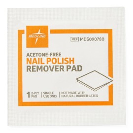 Medline Nail Polish Remover Pads, Each