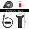 Anyhut 1 Set 7/8" 22mm Throttle Handle Grips Cable Clamp,
