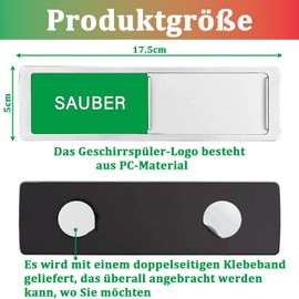 Magnete für Spülmaschine SAUBER/SCHMUTZIG Sign Magnet-Schild Geschirrspüler Rostschreck für Spülmaschine Verwendet für Reinigung und Schmutz Erinnerungszeichen Modische Küchendekoration