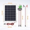 SOLPERK 10W Solar Panel，12V Solar Panel Charger Kit+8A Controller，Suitable for