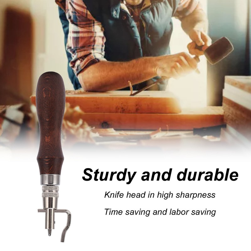 Leather Groover 7 in 1 Multipurpose Durable Wood Metal Labor