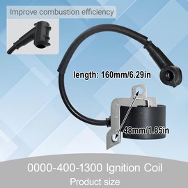 Qiuwanzia MS290 029 Ignition Coil for Sthil MS240 MS260 MS310 MS390 024 026 028 029 034 036 038 039 044 048 MS290 MS360 MS360C MS440 MS640 Chainsaw Replace Parts 0000 400 1300 with Spark Plug
