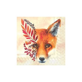 Napkin Autumn Fox 5 or 20 Pieces Pack of 20