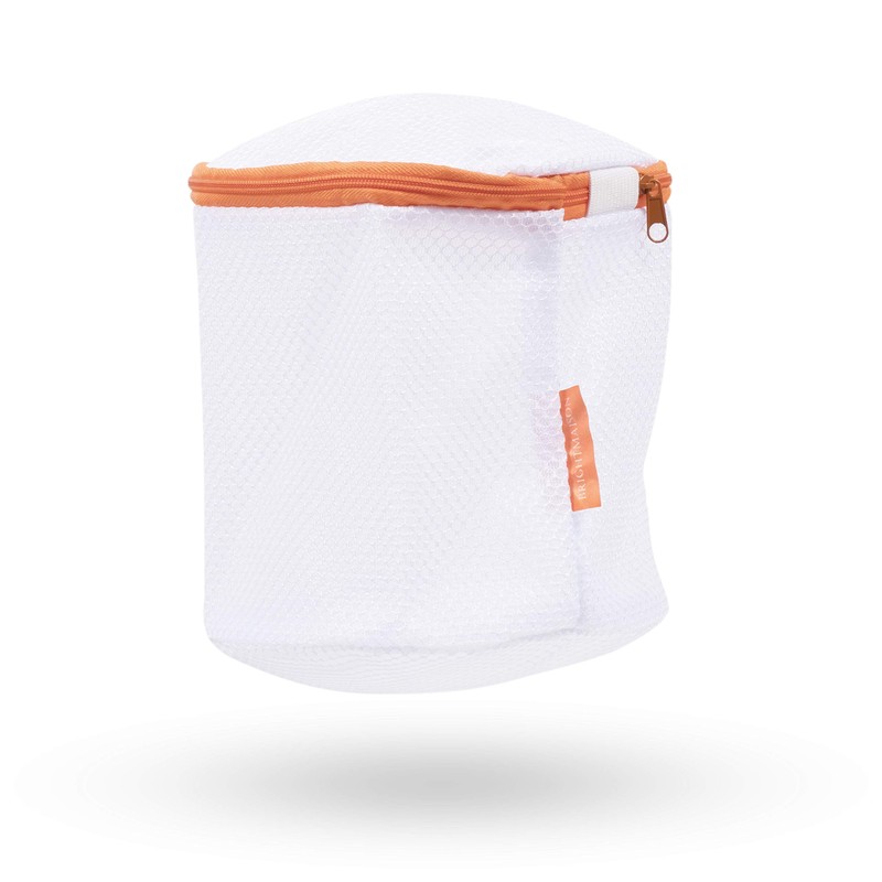 Breathable Micro Mesh Fabric Bra Washing Bags White Set of