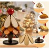 4 Sets in Wooden Apple Tree Trivets for Hot Dishes,