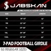 JABSKAN Youth Premium 7-pad Football Bull Rush Girdle for Ultimate