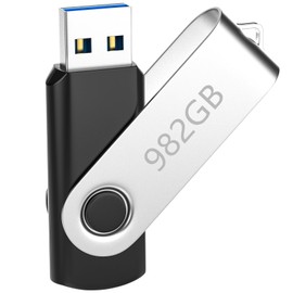 USB 3.0 Memory Sticks 982GB - High Speed USB Stick with 360 ° Swivel Clip Design, Mojuhojiy Massive Capacity Flash Drive for Data/Photo/Video/Files Backup, Memory Stick Pen Drive for PC/Desktop/Laptop