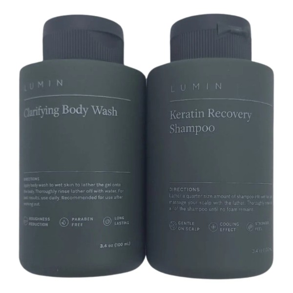 Shampoo Keratina+jabón Corporal Vegano Kit De Viaje X2 100ml