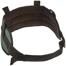 Sammons Preston Padded Gait Belt with Handles, 5.5" Wide Transfer Belt with 4 Loops & Quick Release Buckle, Limited Mobility Aid Belt for Patient Transfer & Care, Green, Medium Belt Fits 28"-48" Waist
