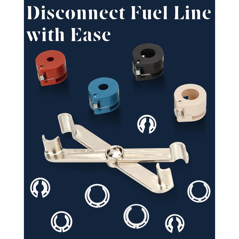 GallopMax Fuel Line Disconnect Tool Set with Fuel and AC