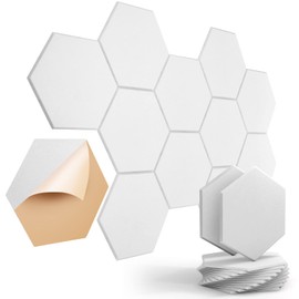 Soundproof Wall Panels Self-Adhesive Acoustic Panels Sound Absorbing High Density Sound Proof Foam Panels, Acoustic Foam Panels for Wall Decor Home,Office,Reccording Room,Studio 12" X 10" X 0.4"