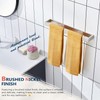 KOKOSIRI Towel Bar Brushed Nickel Bath Towel Hanger Holder 16-Inch