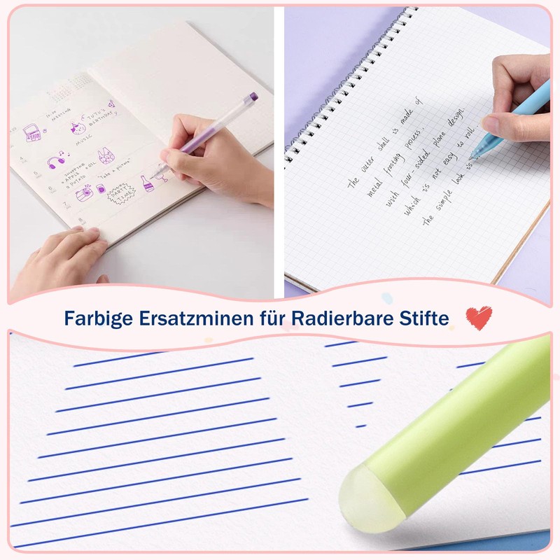 Pack of 24 Erasable Ink Gel Pens, Refills Compatible with
