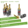 conecto CC50640 Banana Plugs High-End Professional (100% Copper) for all