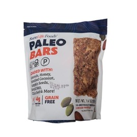 SureLife Foods Protein Packed Snack Bar Almonds Honey Coconut Grain Free Gluten Free Paleo