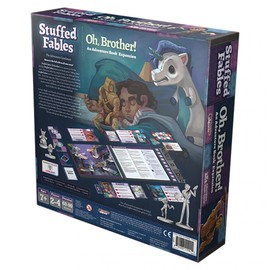 Stuffed Fables Oh Brother! Board Game Expansion | Storybook Adventure Game | Cooperative Board Game for Adults and Kids | Ages 7+ | 2-4 Players | Avg. Playtime 60-90 Minutes | Made by Plaid Hat Games