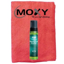 Bowlerstore Products Storm Reacta Foam Bowling Ball Cleaner - 8oz with Moxy Micro Fiber Cleaning Towel (Red)