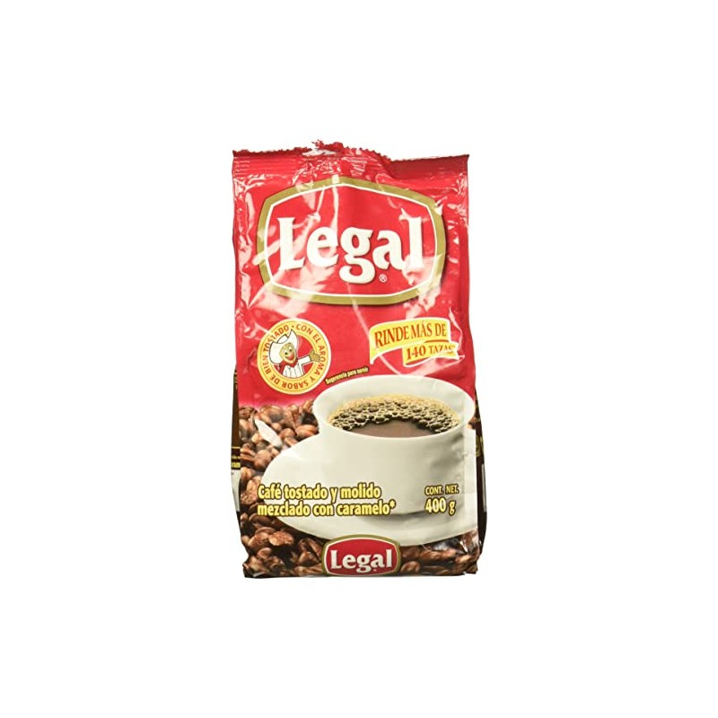 Legal, Legal Cafe Molido Bolsa 400 Gr, 400 gramos