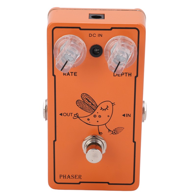Phase Effect Metal Rate Depth Knobs Guitar Monoblock Phaser Pedal