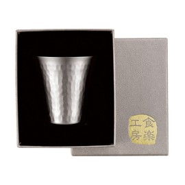 Asahi Kasumi Titanium Cold Sake Cup, 1 Piece, 2.2 fl oz (65 ml), Gift Packaging