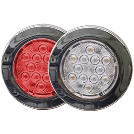 TecNiq, Inc Tecniq New OEM Silho-X 4 Inch Stainless Steel Trim Warm White/Red Combo Light Ring, E06-MS0R-1